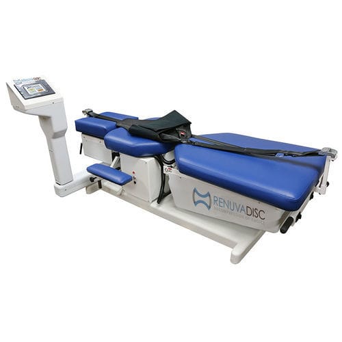 Lumbar and cervical traction table - RenuvaDisc