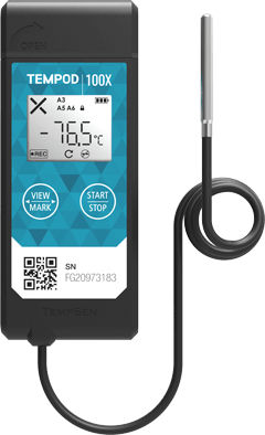 Temperature data-logger - TEMPOD 100X - DGP Intelsius GmbH - for pharmaceutical products / for temperature-sensitive products / USB