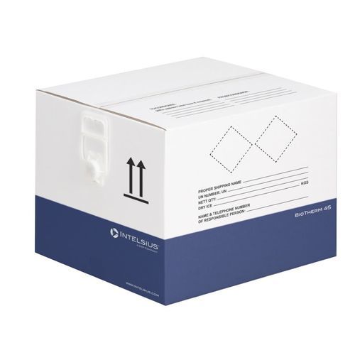 Pharmaceutical product packaging box - BioTherm 45 DI - DGP Intelsius GmbH - biological samples / transport / paper