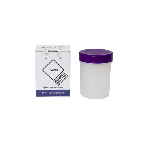Transport sample container - PathoPak 800mL  - DGP Intelsius GmbH - pharyngeal / nasopharyngeal / autoclavable
