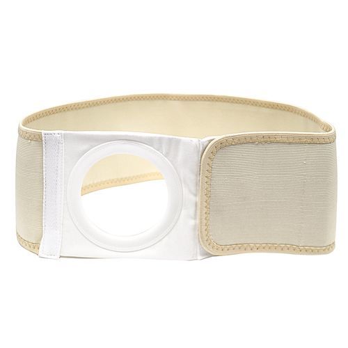 Abdominal support belt - Hubei Hendry Medical Appliance - adult / semi-rigid / with colostomy pouch opening