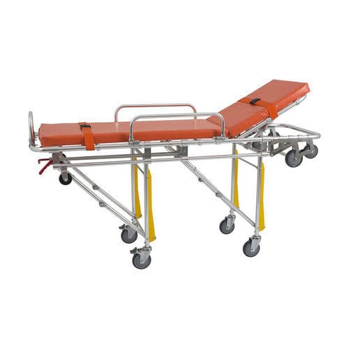 Ambulance stretcher trolley - YHR-A1 - Zhangjiagang Herui Medical Equipment Co., Ltd. - manual / folding / height-adjustable