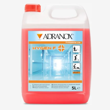 Sanitizing detergent - Hygien F - ADRANOX - liquid / 5000 mL / for surface