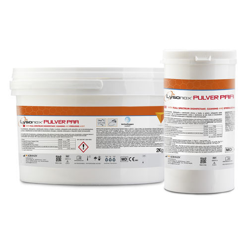 Powder disinfectant - Lysonox® Pulver PAA - ADRANOX - for medical devices / enzyme-based