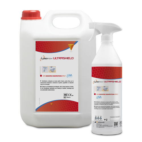 Medical device disinfectant - Lysonox® Ultrashield - ADRANOX - for floors ans surfaces / liquid / 5000 mL