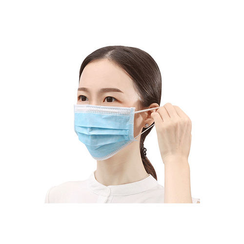 Polypropylene surgical mask Decheng Medical adult / box of 20 / blue