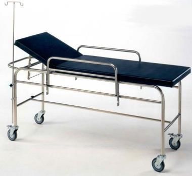 Patient transfer stretcher trolley - CTP101 - MC Saber - manual / 2-section / with IV pole