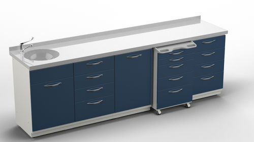 Dental instrument cabinet - CL2 - Kartal Dental - for dental clinics / with door / with drawer