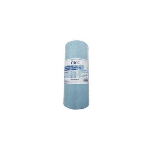 Single-use medical bib - MCC Disposables - adult / blue / green