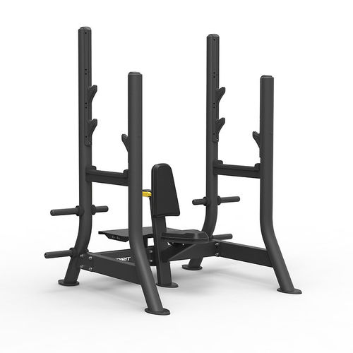 Seated weight training bench - SP-4208 - SPIRIT Fitness - with barbell rack