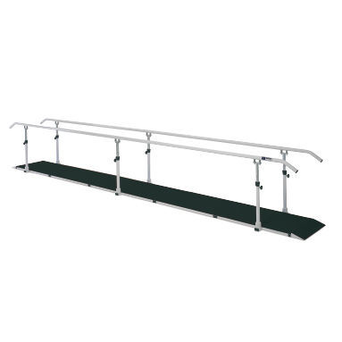 Height-adjustable rehabilitation parallel bars - 260212 - Ferrox - base-mounted