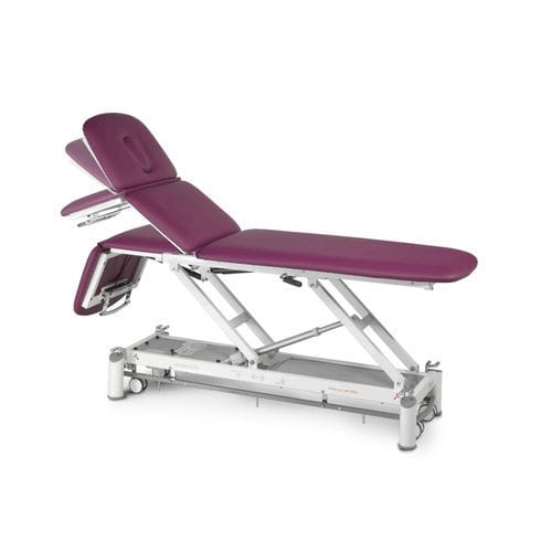 Electric treatment table - PICASSO SUITE - Ferrox - height-adjustable / on casters / 3-section