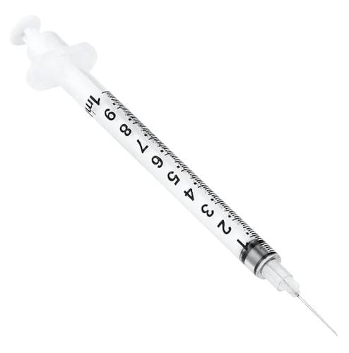 Slip tip syringe - 182025 - SOL-Millennium - 1 ml / rubber / disposable