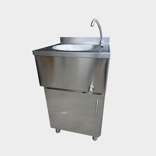 Medical sink - Rinox S.r.l. - 1-station / stainless steel / wall-mount