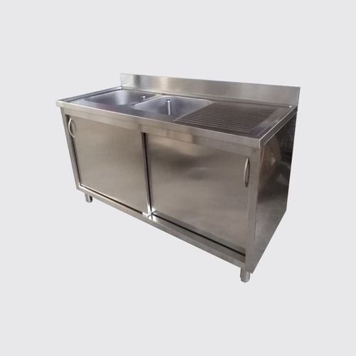 Instrument cabinet - Rinox S.r.l. - hospital / with sliding door / with sink
