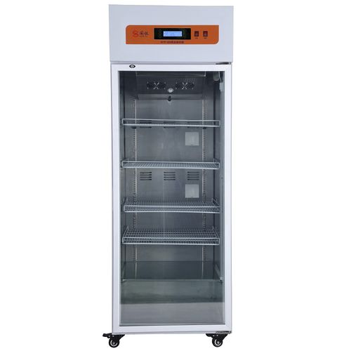 Chromatography refrigerator - GYYP-830 - Xiamen Guoyi Scientific Instrument - cabinet / 1-door / with glass door