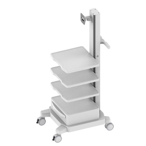 Surgical trolley - Endoso Life Technology - endoscopy / with monitor support