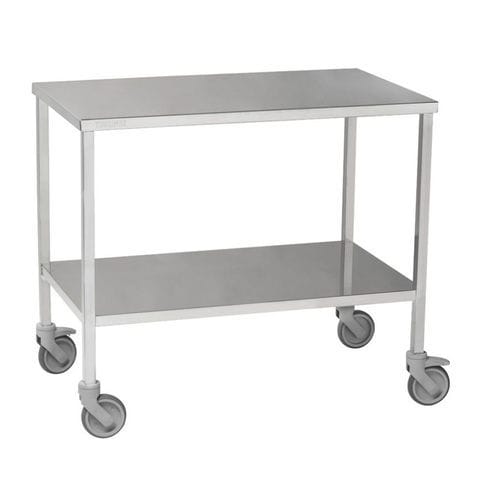 Work table - 11240 - TOURINOX - square / on casters / stainless steel