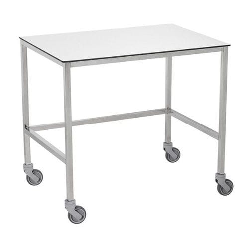 Work table - 815-C - TOURINOX - square / on casters / stainless steel