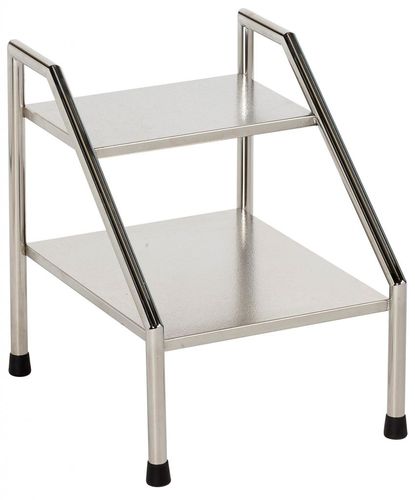 Non-magnetic step stool - 2010-AMA - TOURINOX - 2-step / stainless steel / MRI-compatible