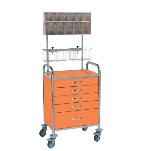 Emergency trolley - 10105 - TOURINOX - for general purposes / treatment / stainless steel