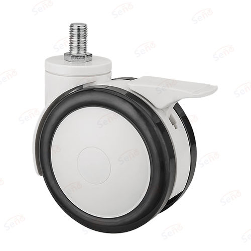 Polypropylene wheel - ME02-02D-100PUB - Zhongshan Seño Casters and Wheels Man Co.,Ltd - with brake / swiveling