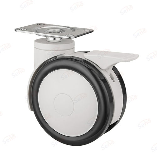 Wheel with brake - ME02-01D-125PUB - Zhongshan Seño Casters and Wheels Man Co.,Ltd - polypropylene