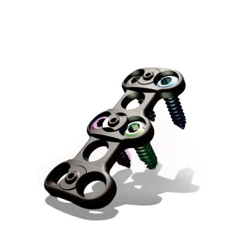 Cervical arthrodesis plate - ACAP17 - A2Z Spine - locking / metallic / 2 levels
