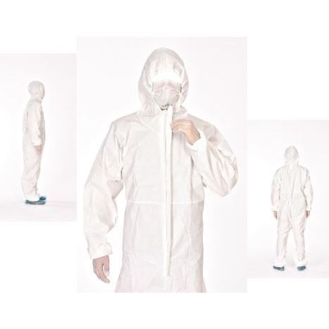 Unisex protective coveralls - 5B/6B - Sirmar Medikal Tekstil - white