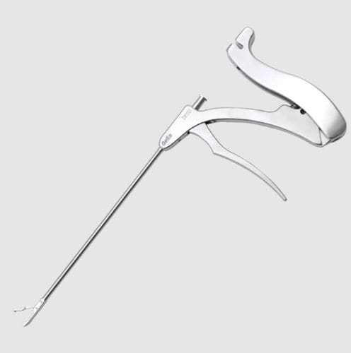 Arthroscopy forceps - Rhino™ - Beijing Delta Medical - suture / bent