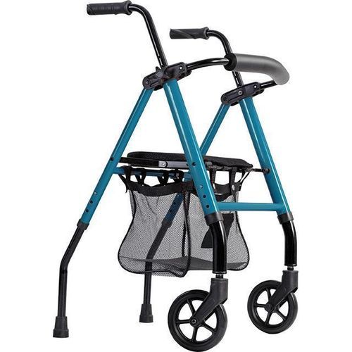2-wheel rollator - ZW8263L - Shenzhen Zuowei Technology - aluminium frame / with basket / folding