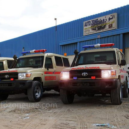 Ambulance with oxygen therapy - HZJ78 - AUTO ZONE ARMOR AND PROCESSING CARS L.L.C - 4x4 / diesel / manual