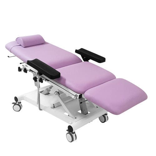Electric blood donor chair - 3055/0 - VOG MEDICAL - 3-section / on casters / height-adjustable