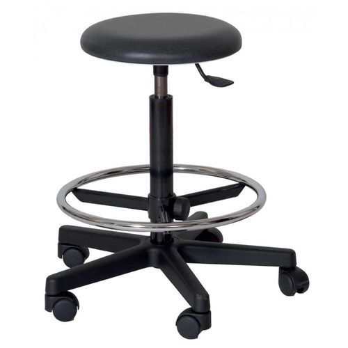Pneumatic stool - RPC - VOG MEDICAL - height-adjustable / on casters / with backrest