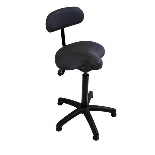Pneumatic stool - Sit-stand - Tilting seat - VOG MEDICAL - height-adjustable / tilting / with adjustable backrest