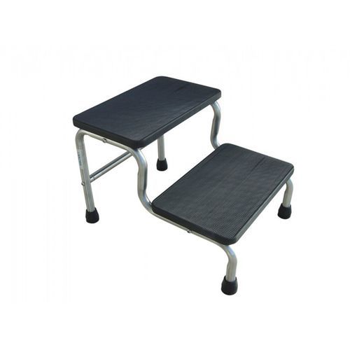 2-step step stool - 1907 - VOG MEDICAL - stainless steel / non-slip / plastic