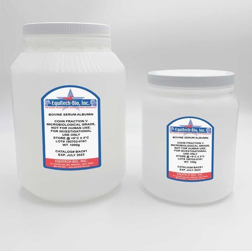 Bovine serum albumin reagent - BAC61 series - Equitech-Bio, Inc. - for microbiology / tissue / powder