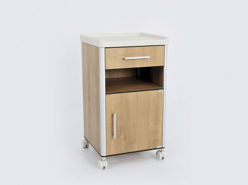 Bedside cabinet on casters - U0031 - IHC MEDIKAL A.S. - with drawers / with wardrobe