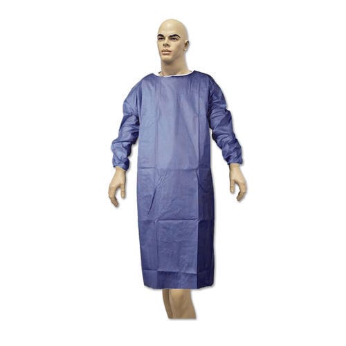 Unisex medical apron - 90106.1 - Telkar Cevre Saglik Endustriyel Plastik San. ve Tic. .A.Ş. - disposable / non-woven / blue