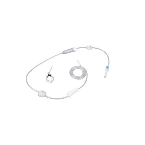Infusion set with drip chamber - SYQ-PT - Zhejiang Runqiang Medical Instruments - with stopcock / with particle contamination filter / with hemostasis valve