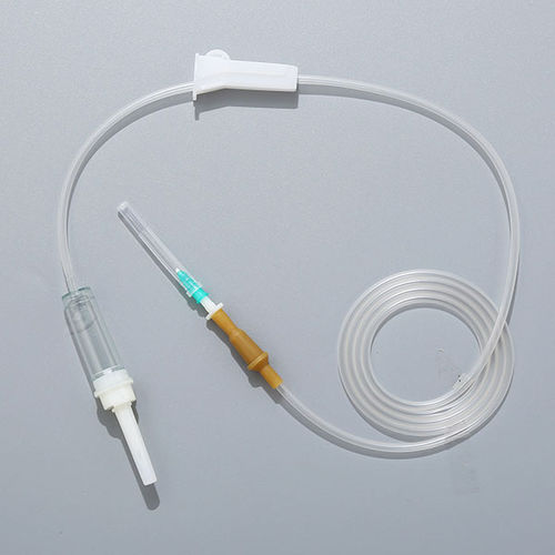 PVC infusion set - 1.2/1.5/1.9 - Rongbo Medical - with drip chamber / with particle contamination filter / with stopcock