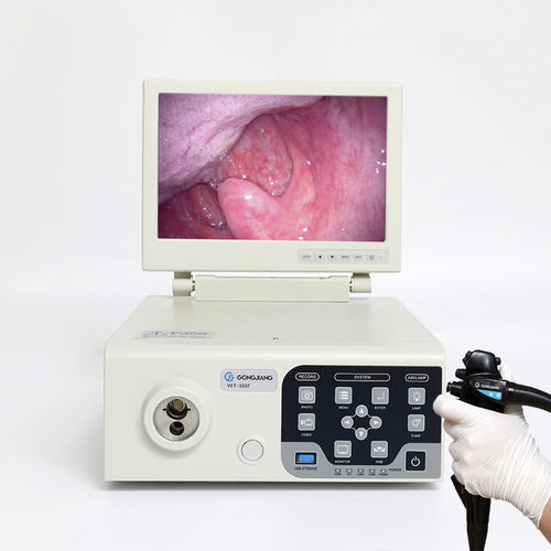 Veterinary endoscopy video processor - VET-300FM - Gongjiang Endoscopy Instruments - with recorder / with integrated LED light source / HD imaging