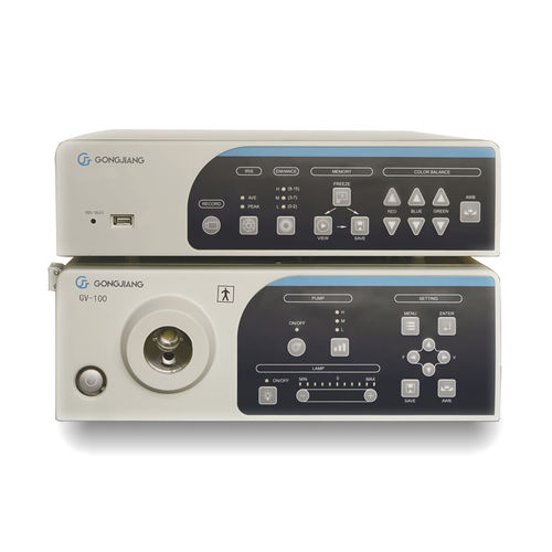 Endoscopy video processor - GV-100 - Gongjiang Endoscopy Instruments - with recorder / with USB port / with integrated LED light source