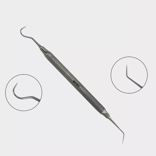 Endodontic dental explorer - GI-2-572 - GORAYA INSTRUMED - double-ended