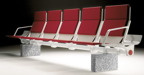Waiting room beam chair - RELAX - IMAT - with table / ergonomic