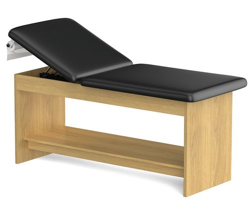 Physiotherapy treatment table - Panel - Jiangsu Sintang Health & Technology - adult / manual / with adjustable backrest