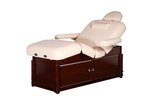 Mechanical massage table - Jiangsu Sintang Health & Technology - with headrest / with armrests / with tilting backrest