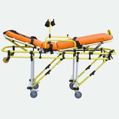 Ambulance stretcher - eos ambulance - foldable / on casters / with adjustable backrest