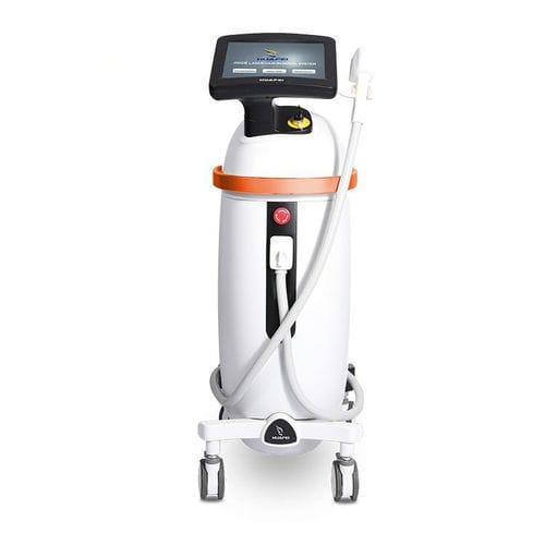 Hair removal laser - HF-502DPlus - Guangzhou Huafei Tongda Technology Co., Ltd - diode / trolley-mounted / millisecond