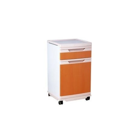 Bedside table on casters - BC-06 - BEWATEC Medical Equipment Co., Ltd - with wardrobe / with drawers